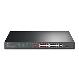 TP-Link SWT TL-SL1218P 16PT 10 100Mbps + 2PT Gigabit Rackmount SWT w 16PT PoE+