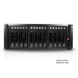 iStarUSA RD JAGE412HDBK 4U 12Bay SAS SATA 12Gb s SFF-8644 JBOD Hotswap Chassis