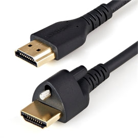 StarTech CB HDMM2MLS 2m 6ft HDMI Cable with Locking Screw 4K 60Hz HDR Retail