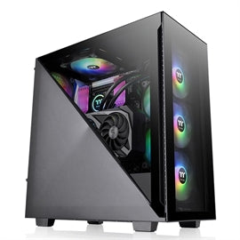 Thermaltake CS CA-1S2-00M1WN-01 Divider 300 TG ARGB MidTower 2xTG Black Retail