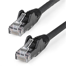 StarTech CB N6LPATCH15BK 15ft CAT6 Ethernet Cable LSZH Black 24AWG Retail