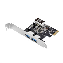 SIIG CC LB-US0314-S1 USB3.0 2-Port (Ext) PCIe Host Card Brown Box