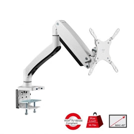 SIIG AC CE-MT3H11-S1 Heavy Duty Gas Spring Aluminum Desk Monitor Arm Brown Box