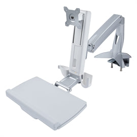 StarTech AC SIT-STAND-ARM-1MS Sit-Stand Monitor Arm w Keyboard Mouse Tray RTL