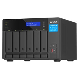 QNAP NAS TVS-h674-i3-16G-US 6Bay Corei3-12100 16GB DDR4 RAM 250W Retail