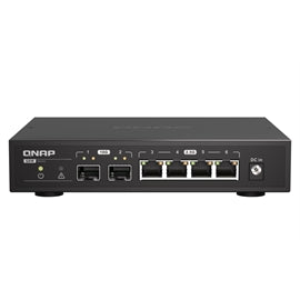 QNAP SWT QSW-2104-2S-A-US Unmanaged Switch 4PT 2.5Gbps 2PT 10GbE SFP+ Retail
