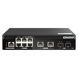 QNAP SWT QSW-M2106PR-2S2T-US 10PT Half-Rackmount Management SWT 1G DDR4 Retail