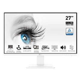 MSI MN Pro MP273AW 27 FHD 1920x1080 IPS 16:9 100Hz 300cd m2 Matte White