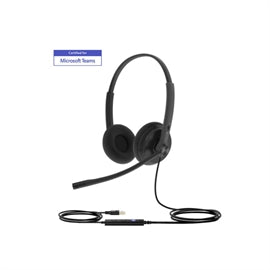 Yealink Headset 1308048 UH34 Lite Dual Teams USB w Foamy ear cushions Retail