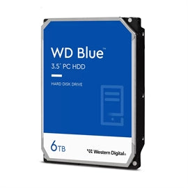 Western Digital HD WD60EZAX-Single 6TB WD Blue 3.5 SATA 5400rpm 256MB CMR