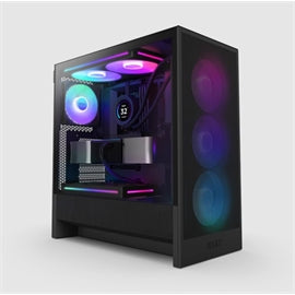 NZXT CS CC-H52FB-R1 H5 FLOW RGB Mid Tower Dark Tinted TG Black Retail