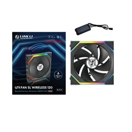 Lian-Li Fan 12RSL1W1B UNI FAN SL 120 Wireless RGB 120mm Fan Reverse BladeBlack