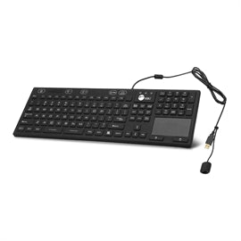 SIIG KB JK-US0W11-S1 Washable & Dustproof USB Keyboard with Touchpad Retail