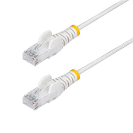 StarTech CB N6PAT15WHS 15ft White Slim CAT6 Ethernet Cable Snagless Retail