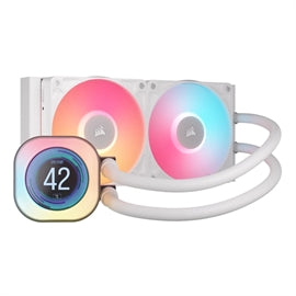 Corsair Fan CW-9061025-WW iCUE LINK TITAN 240 RX LCD Liquid CPU Cooler White