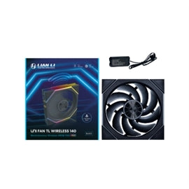 Lian-Li Fan 14RTL1W1B FDB wo Fan Controller Black Reverse Blade Retail
