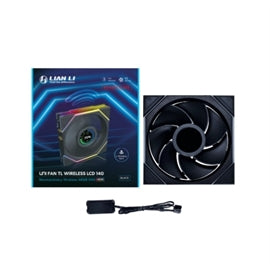 Lian-Li Fan 14RTLLCD1W1B FDB wo Fan Controller Black Reverse Blade Retail