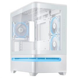Asus Case PRIME AP202 TG ARGB WHITE Mid-Tower mATX fully curved TG Retail