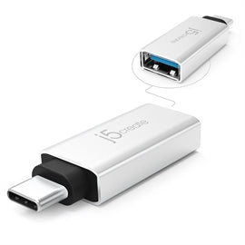 j5create Accessory JUCX15 USB-C to USB Type-A 3.1 Adapter Aluminum Retail