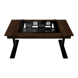Lian-Li CS DK07X-WD Gaming Case Dual System Wood height adjustable desk Retail