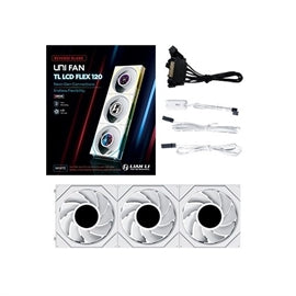 Lian-Li Fan 12RTLLCD1F3W FDB Reverse ARGB 3xFans 120x124x28mm White Retail