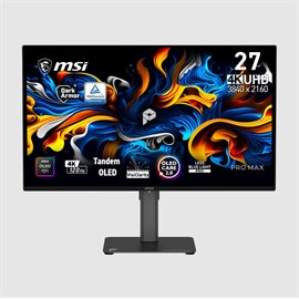 MSI MN PRO MAX 271UPX12G 27 QD OLED 3840x2160 16:9 0.03ms 120Hz 2xHDMI DP SPK