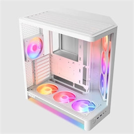 NZXT CS CC-H62FW-P1 H6 RGB+ (2026) Compact Dual-chamber ATX Mid Tower TG White