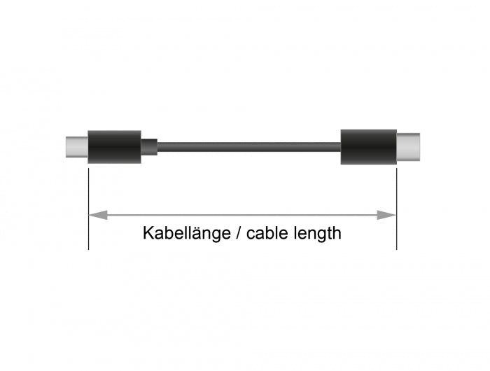 Delock 83668 Usb 3.1 Gen 1 (5 Gbps) Cable Type-C To Type-C 2 M Pd 3 A E-Marker