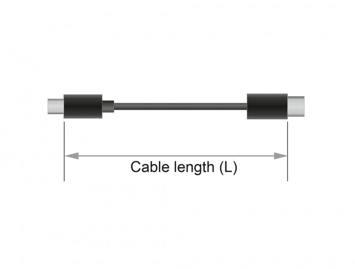 Delock 83710 Usb Cable Type-C To Displayport (Dp Alt Mode) 4K 60 Hz 2 M Coaxial
