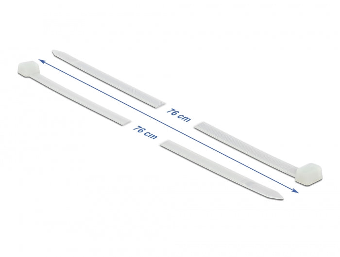 Delock 19635 Cable Ties L 760 X W 8.8 Mm 10 Pieces White