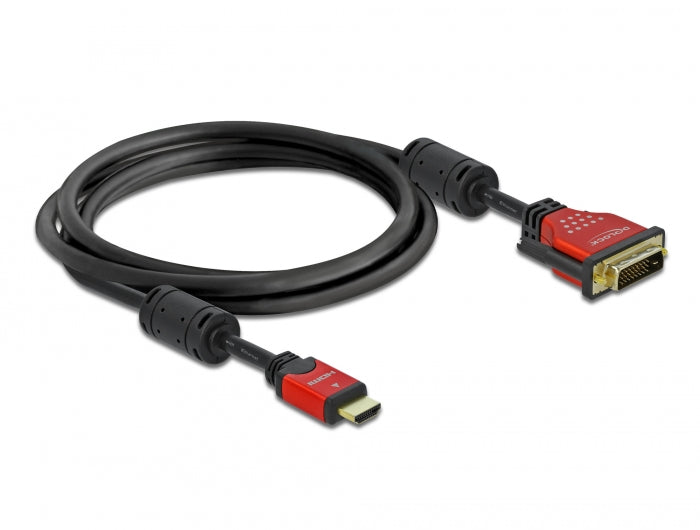 Delock 84342 Hdmi Zu Dvi 24+1 Kabel Bidirektional 2 M