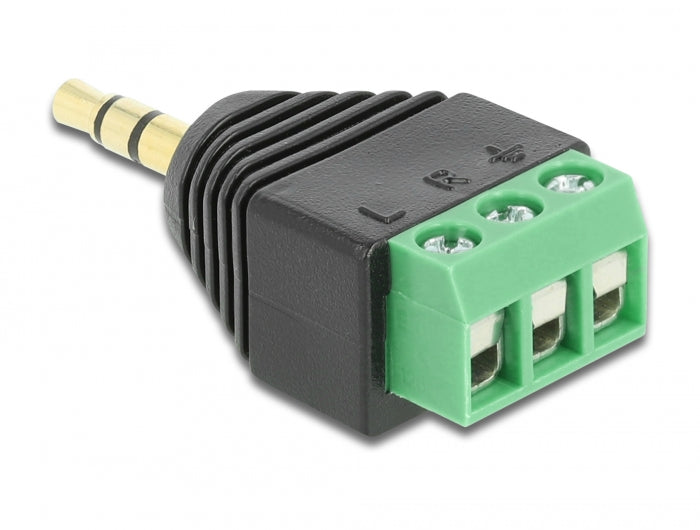 Delock 65419 Adapter Stereo Plug 3.5 Mm > Terminal Block 3 Pin