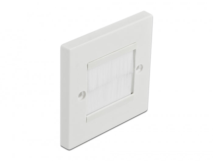 Delock 66495 Cable Management Cover 86 X 86 Mm With White Brush Strips