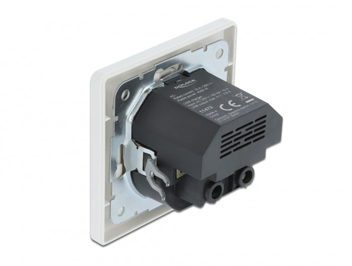 Delock 11473 Wall Socket With 2 X Usb Type-A Charging Port 2.8 A