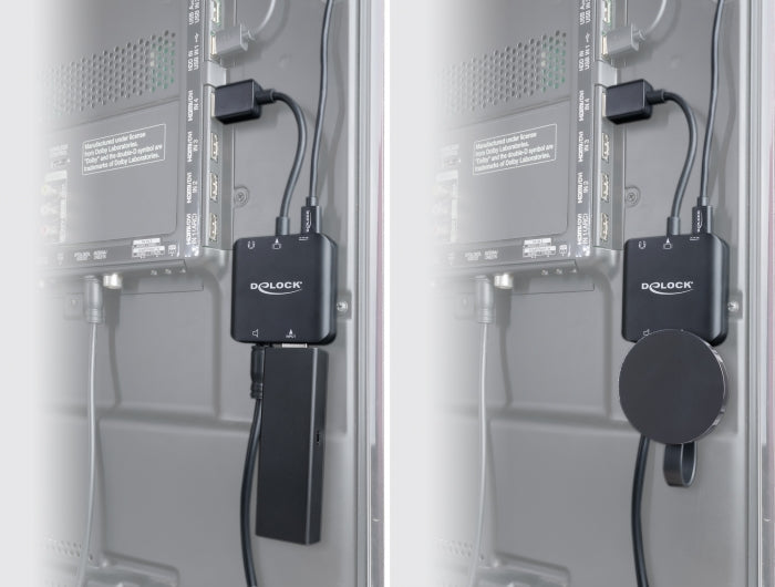 Delock 63333 Hdmi Audio Extractor 4K 60 Hz Compact