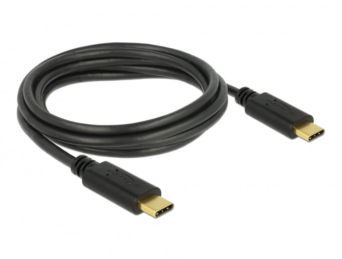 Delock 83324 Usb 2.0 Cable Type-C To Type-C 2 M Pd 5 A E-Marker