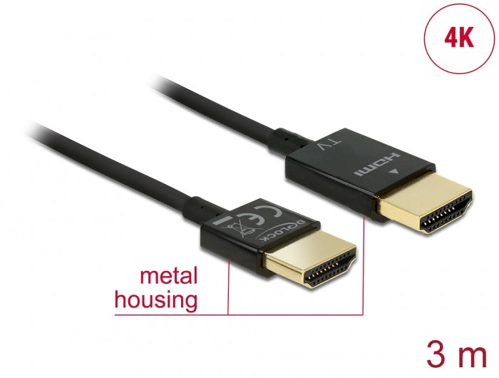 Delock 84774 Cable High Speed Hdmi With Ethernet - Hdmi-A Male