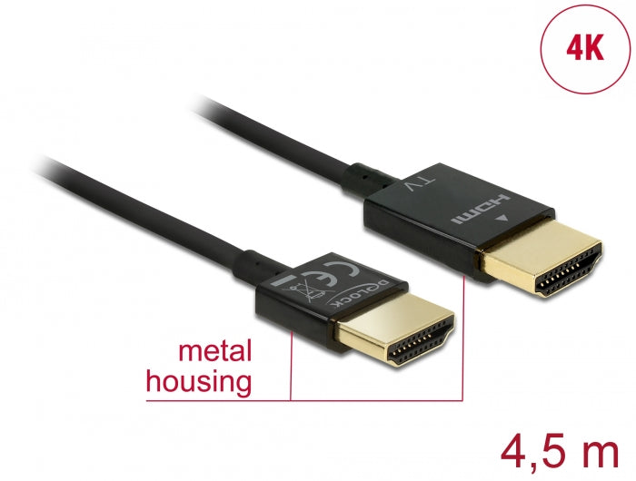 Delock 84775 Cable High Speed Hdmi With Ethernet - Hdmi-A Male