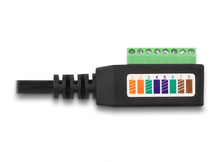 Delock 66053 Rj45 Cable Cat.5E Jack To Terminal Block Adapter 21.5 Cm