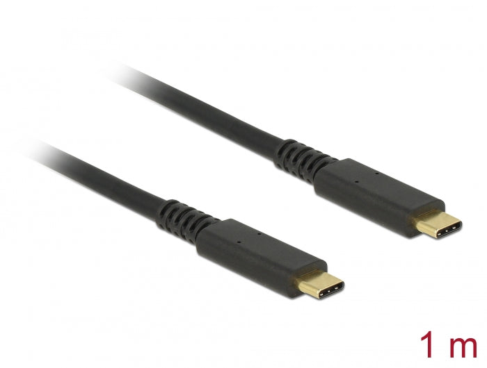 Delock 85207 Usb 10 Gbps Cable Usb Type-C™ Male To Male Pd 3.0 60 W E-Marker