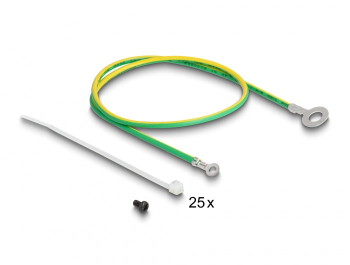 Delock 66976 19″ Keystone Patch Panel 24 Port With Strain Relief 1U Angled