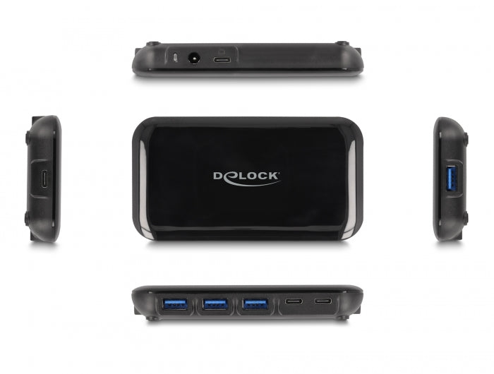 Delock 64209 7 Port Usb 3.2 Gen 2 Hub With 4 Usb Type-A And 3 Usb Type-C™ Ports