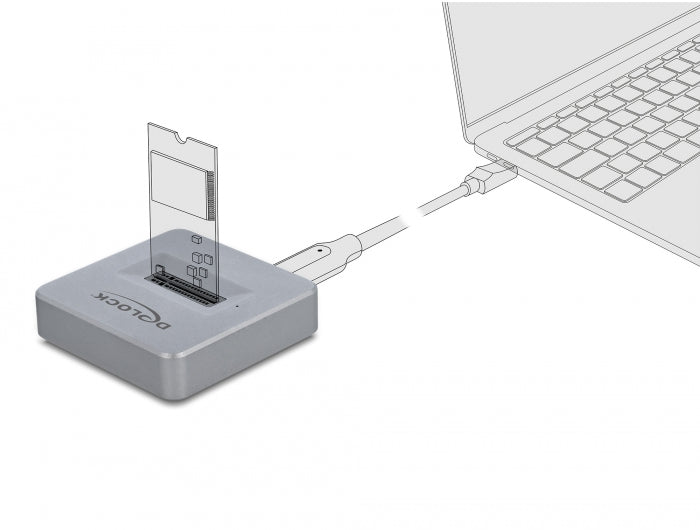 Delock 64000 M.2 Docking Station For M.2 Nvme Pcie Ssd With Usb Type-C™ Female