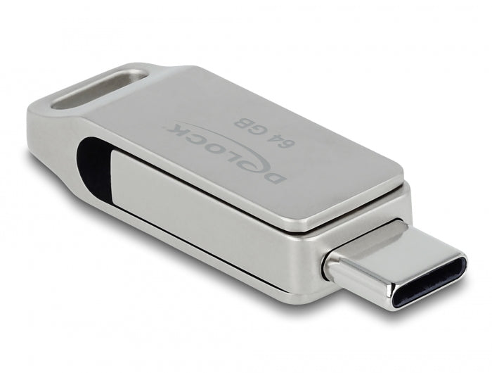 Delock 54075 Usb 5 Gbps Usb-C™ + Type-A Memory Stick 64 Gb - Metal Housing