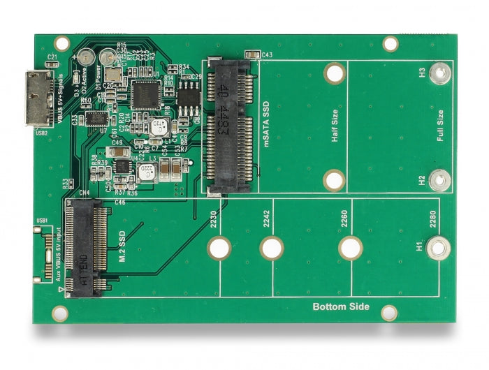 Delock 62731 2.5″ Converter Usb 10 Gbps Micro-B Female To M.2 / Msata