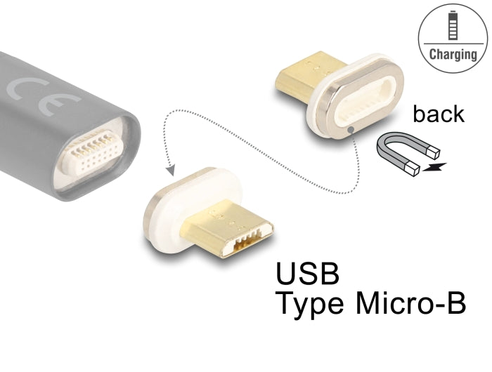 Delock 66575 Magnetic Adapter Usb Type Micro-B Male