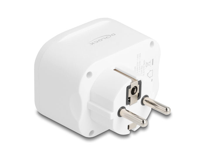 Delock 11498 Power Socket With Childproof Lock And Usb Pd Charger 20 W
