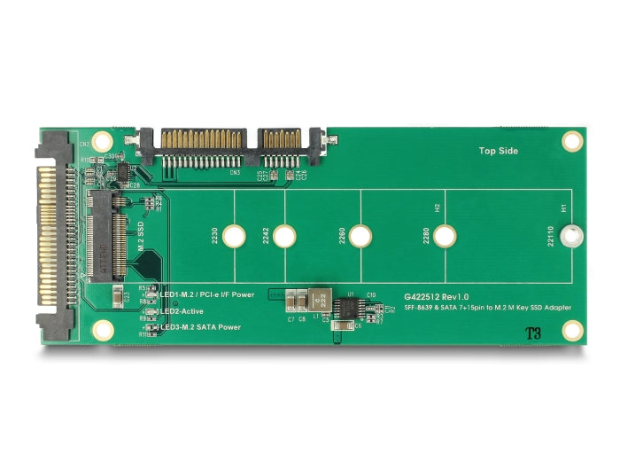 Delock 62864 Converter U.2 Sff-8639 Nvme / Sata 22 Pin > 1 X M.2 Key M