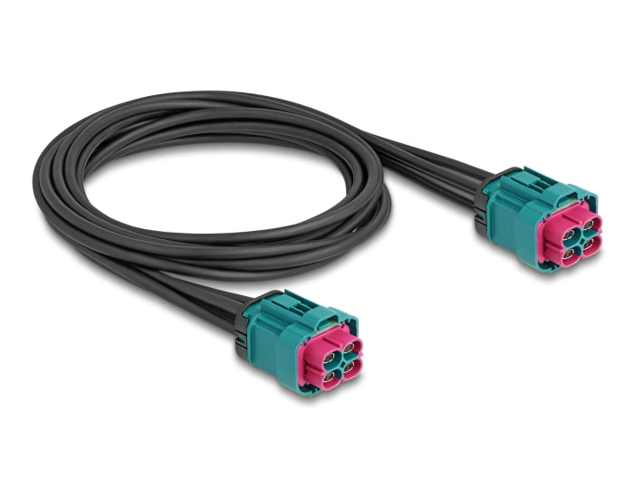 Delock 90342 Cable Z Quad Jack To Z Quad Jack 1 M