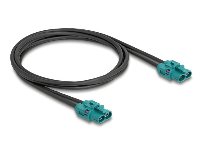 Delock 90338 Cable Z Double Jack To Z Double Jack 1 M